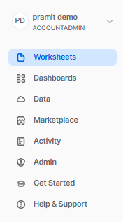 Worksheet section - snowflake python