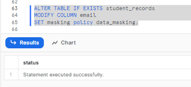 Applying masking policy to Snowflake table column - Snowflake dynamic data masking