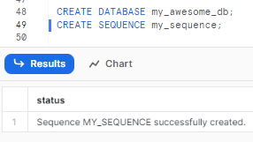 Creating Snowflake database and sequence object - Snowflake SQL - advanced SQL