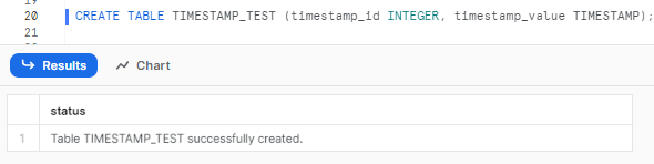 Creating Snowflake table with TIMESTAMP column - Snowflake SQL - SQL techniques - advanced sql queries