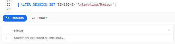 Setting Snowflake session time zone parameter - Snowflake SQL - SQL techniques - advanced sql queries