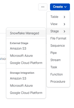 Selecting external cloud storage provider - snowflake external tables