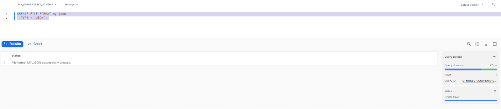 Creating JSON file format in Snowflake - snowflake file formats