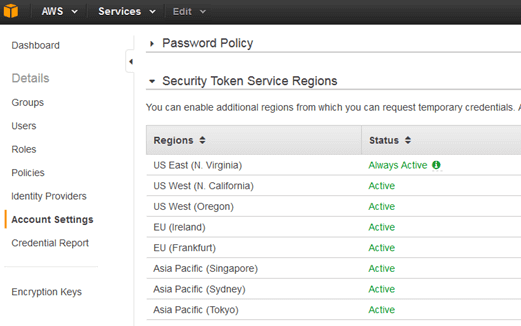 AWS Active Account settings - Snowflake snowpipe