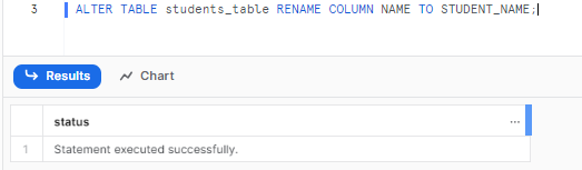 Using ALTER TABLE...RENAME COLUMN Command to Snowflake Rename Column - Snowflake rename column - rename column Snowflake - Snowflake column