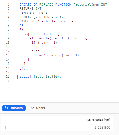 Calculating Factorials Using a Scala Snowflake UDFs - Snowflake User-Defined Functions