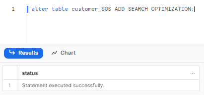 Enabling Clustering and Search Optimization- Snowflake Clustering vs Search Optimization Service