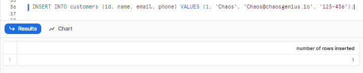 Inserting Into Single Row using Snowflake INSERT INTO