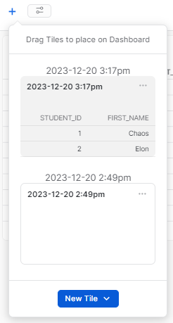 Adding title in dashboard - Snowflake Snowsight