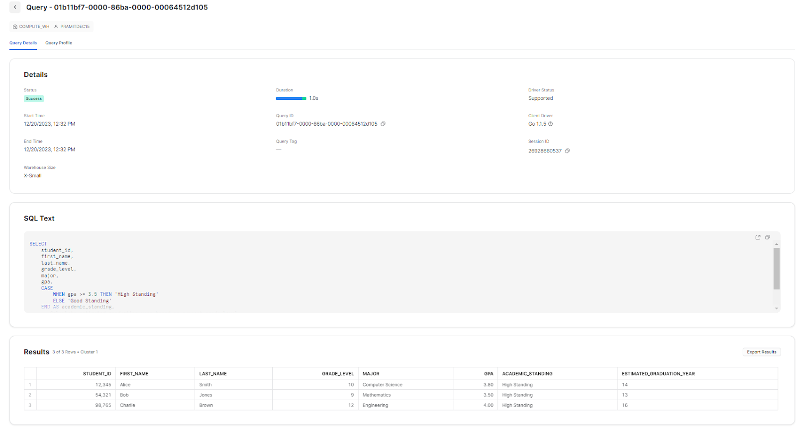 Monitoring Snowflake Query History - Snowflake Snowsight