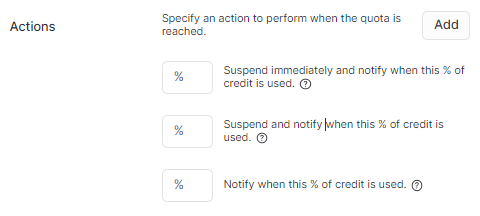 Resource Monitors actions configuration - Snowflake Snowsight