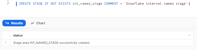 Creating Snowflake Internal Stage - Snowflake stage