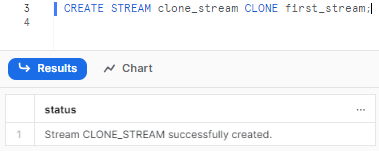 Using Snowflake CLONE to clone Snowflake stream