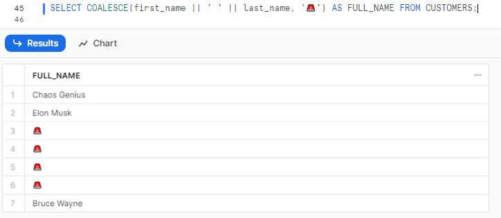 Using Snowflake COALESCE() to combine multiple columns into one