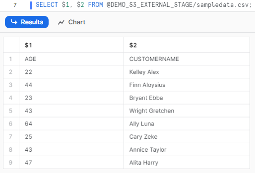 Select All the Data That You Have Loaded Into That Particular Stage - Snowflake COPY INTO