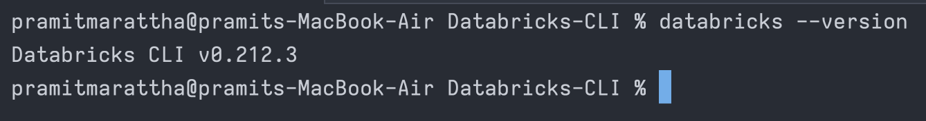 Verifying Databricks CLI Installation