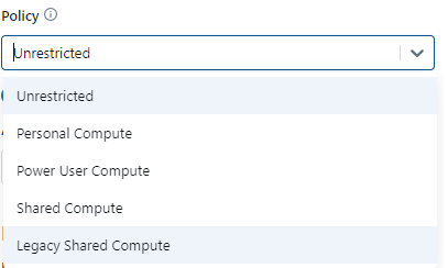 Creating a Databricks Cluster Policy