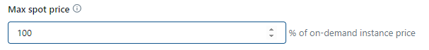 Configuring maximum spot pricing - Databricks Clusters
