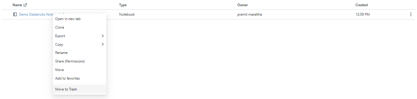Deleting Databricks Notebook