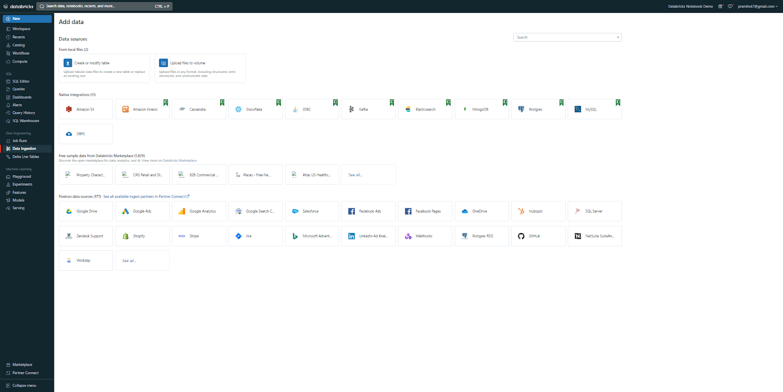 Loading Squirrel Census Dataset into Databricks - Databricks widgets