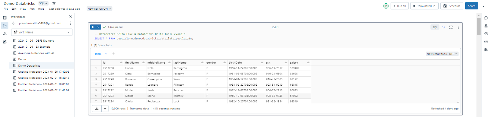 Browsing Files and Objects - Databricks workspace