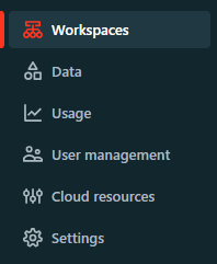Selecting Databricks workspace to switch to that workspace
