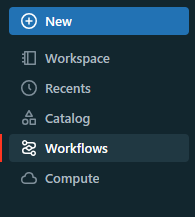 Navigating to Databricks Workflows Section - Databricks Delta Live Table