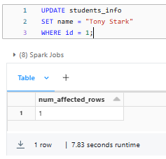 Updating Records in a Delta Table