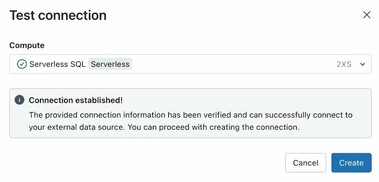 Testing the Databricks Snowflake Connection Configuration - Databricks Lakehouse Federation