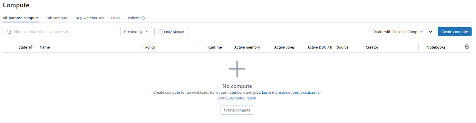 Creating Databricks Clusters - Databricks CREATE TABLE