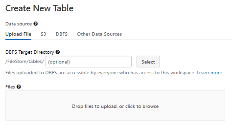 Creating new Databricks table using UI - Databricks CREATE TABLE