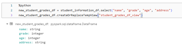 Altering a Delta View Using the DataFrame API