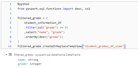 Creating a Delta View Using DataFrame