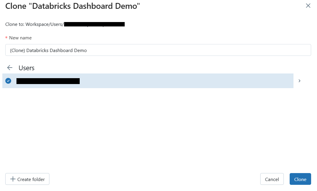 Cloning a Databricks Dashboard