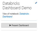 Presenting Databricks Dashboard