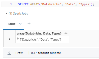 Complex Array - Databricks Data Types