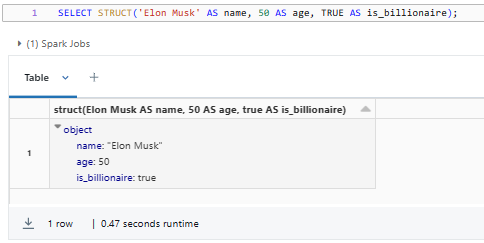 Complex STRUCT - Databricks Data Types