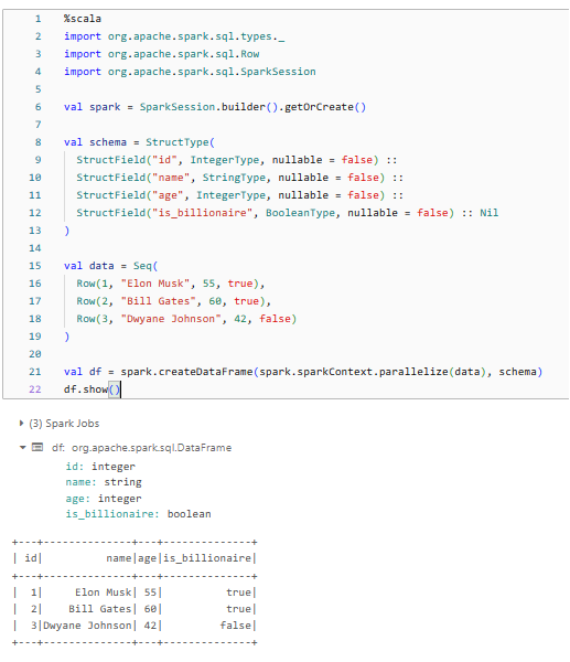 Scala Language mappings - Databricks Data Types