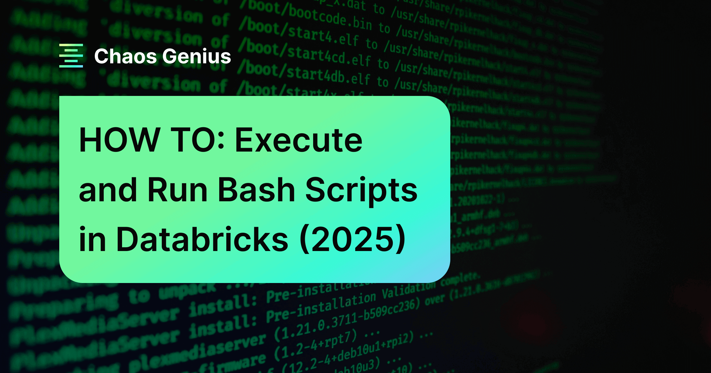 Photo by Jake Walker on Unsplash - Run Bash in Databricks - Run Bash Script