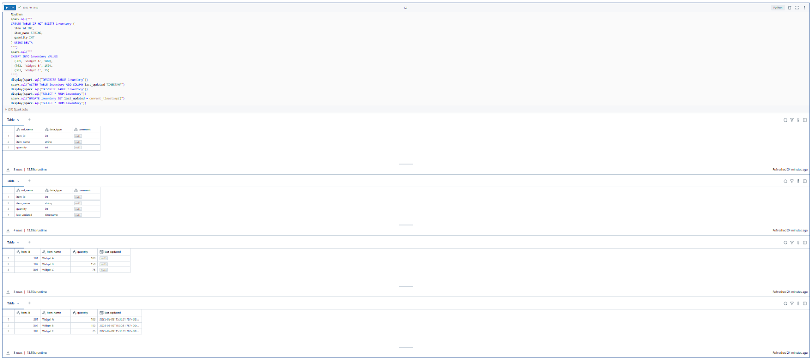 Adding columns programmatically using Databricks Spark SQL with Databricks PySpark - Databricks ADD COLUMN – Databricks ALTER TABLE ADD COLUMN – Databricks Add Column to Table – Databricks Notebooks – Databricks Clusters – Databricks Table – Databricks Delta Table – Delta Live Tables Databricks – Databricks CREATE TABLE – Databricks External Table – Databricks Clone Table – Databricks Managed Table – Databricks SHOW TABLE – Databricks DROP TABLE – Databricks PySpark – Databricks spark sql