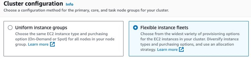 Choosing flexible EMR instance fleets instance type - EMR Spot Instances – AWS EMR Spot Instances – EMR on EC2 – EC2 Spot Instances – AWS EC2 – EC2 instance – EC2 instance type – AWS S3 – S3 bucket – AWS Step Functions – Step Functions – AWS IAM – IAM Role – IAM Permissions – AWS VPC – AWS EKS – Elastic Kubernetes Service – AWS Spot Instances – AWS Subnets – EMR Serverless – AWS EMR Serverless – EMR Cluster – EMR on EKS – EMR Instance Types – EMR Instance Fleets – AWS EMR Create Cluster – EMR Create Cluster – EMR Instance Group – EMR Nodes – EMR Master Node – Core Node – Task Node