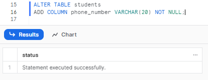 Adding a Required Column with NOT NULL - add column in snowflake - add column in snowflake table - snowflake add column - snowflake alter table add column - alter table add column snowflake - alter table snowflake - snowflake add column to table - add column snowflake - snowflake add multiple columns - snowflake alter table add column example