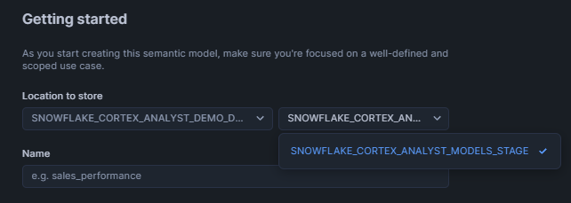 Selecting Snowflake Database and Schema - Snowflake Cortex - Snowflake Cortex Analyst - Cortex Analyst - Agentic AI - Large Language Models - State-of-the-art Large Language Models - LLMs - Meta Llama - Mistral models - Azure OpenAI - YAML - Sentiment Analysis - Semantic Model - Semantic Data Model - Snowflake Semantic Model - Snowflake AI - Snowflake AI and ML - Snowflake AI and ML Studio - Snowsight - Snowflake Snowsight - Text to SQL - Self Serve Business Intelligence - Conversational Analytics - Snowflake Streamlit - Streamlit - Self Serve Analytics - Text Classification - Snowflake Stage - Snowflake Create Stage - Snowflake External Stage - Snowflake Internal Stage - Snowflake Roles - Natural Language Queries - Natural Language SQL Query - Snowflake ACCOUNT_USAGE - Snowflake REST API - REST API Integration - Snowflake RBAC - Snowflake Virtual Warehouse - Multi-turn Conversation - Multi-turn Chatbot - LLM Powered - Semantic View - Snowflake Warehouse Configuration - Snowflake CORTEX_USER - Cortex Analyst Cost - Cortex Analyst Limitations