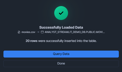 Loading data into Snowflake table - Snowflake Cortex - Snowflake Cortex Analyst - Cortex Analyst - Agentic AI - Large Language Models - State-of-the-art Large Language Models - LLMs - Meta Llama - Mistral models - Azure OpenAI - YAML - Sentiment Analysis - Semantic Model - Semantic Data Model - Snowflake Semantic Model - Snowflake AI - Snowflake AI and ML - Snowflake AI and ML Studio - Snowsight - Snowflake Snowsight - Text to SQL - Self Serve Business Intelligence - Conversational Analytics - Snowflake Streamlit - Streamlit - Self Serve Analytics - Text Classification - Snowflake Stage - Snowflake Create Stage - Snowflake External Stage - Snowflake Internal Stage - Snowflake Roles - Natural Language Queries - Natural Language SQL Query - Snowflake ACCOUNT_USAGE - Snowflake REST API - REST API Integration - Snowflake RBAC - Snowflake Virtual Warehouse - Multi-turn Conversation - Multi-turn Chatbot - LLM Powered - Semantic View - Snowflake Warehouse Configuration - Snowflake CORTEX_USER - Cortex Analyst Cost - Cortex Analyst Limitations