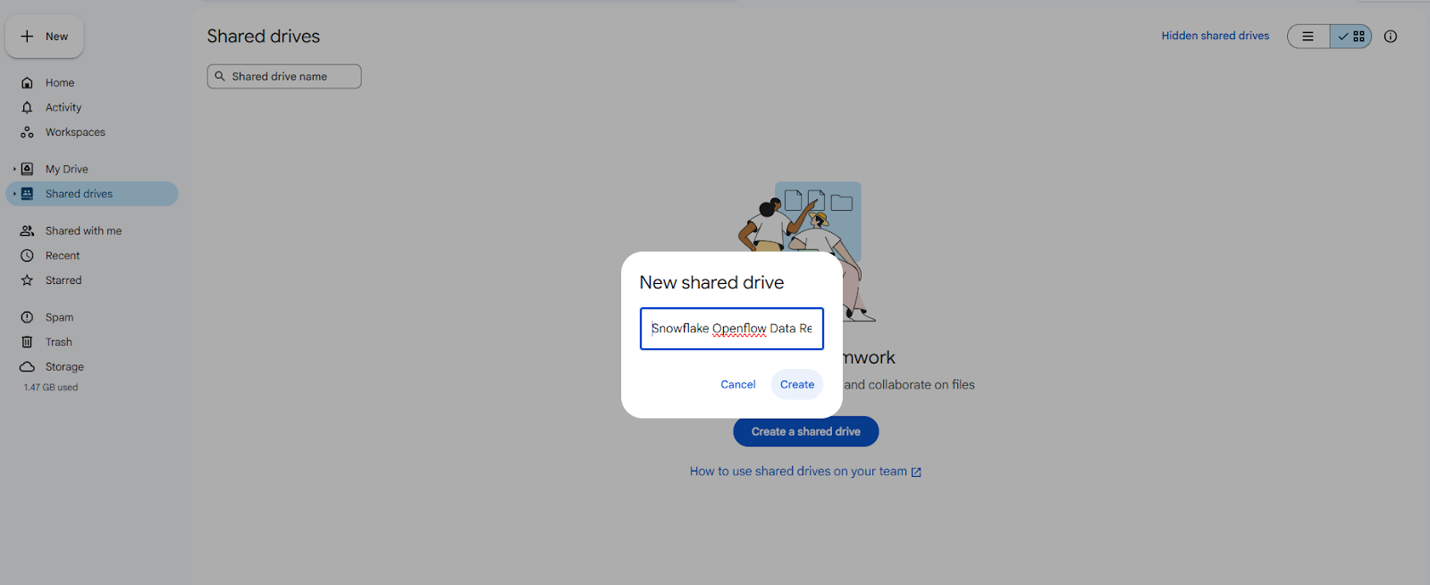Creating Google Drive Folder - Openflow - Snowflake Openflow - ETL - Extract Transform Load - ETL Tools - Virtual Private Cloud - VPC - AWS VPC - AWS Virtual Private Cloud - VPC Mode - RBAC - Snowflake RBAC - CloudFormation - AWS CloudFormation - Apache NiFi - NiFi - NiFi Processors - Data Integration - Data Integration Tools - Snowflake Cortex - BYOC - Bring Your Own Cloud - Control Plane - Openflow Control Plane - Snowflake Connectors - OAuth2 Authentication - Data Plane - Control and Data Plane - Snowpark Container Services - Snowflake SPCS - Snowflake Integration - Snowflake Data Integration - Snowpipe - Snowflake Snowpipe - Google Drive Integration - Snowflake COPY - Snowflake Image Repository - Snowflake Openflow Connector - Openflow Deployment - Openflow agent - Snowflake Openflow Setup - Snowflake Openflow Tutorial