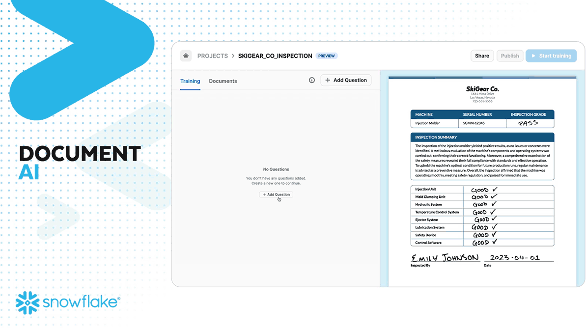 Snowflake Document AI