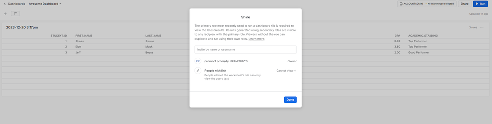 HOW TO: Use Snowsight to Query, Visualize & Share Data
