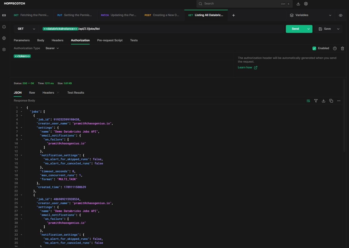 HOW TO: Use Databricks Jobs API to Manage & Monitor Jobs